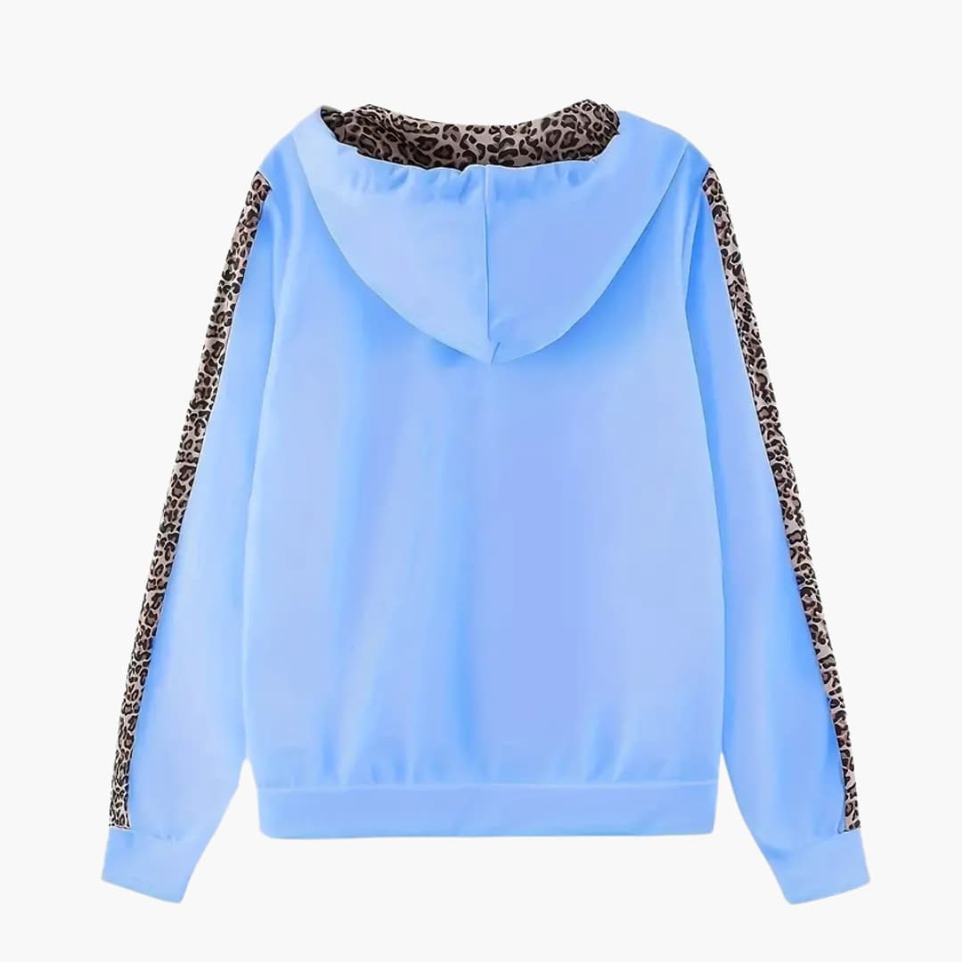 Cassandra - To delt sett med leopardmønster for kvinner