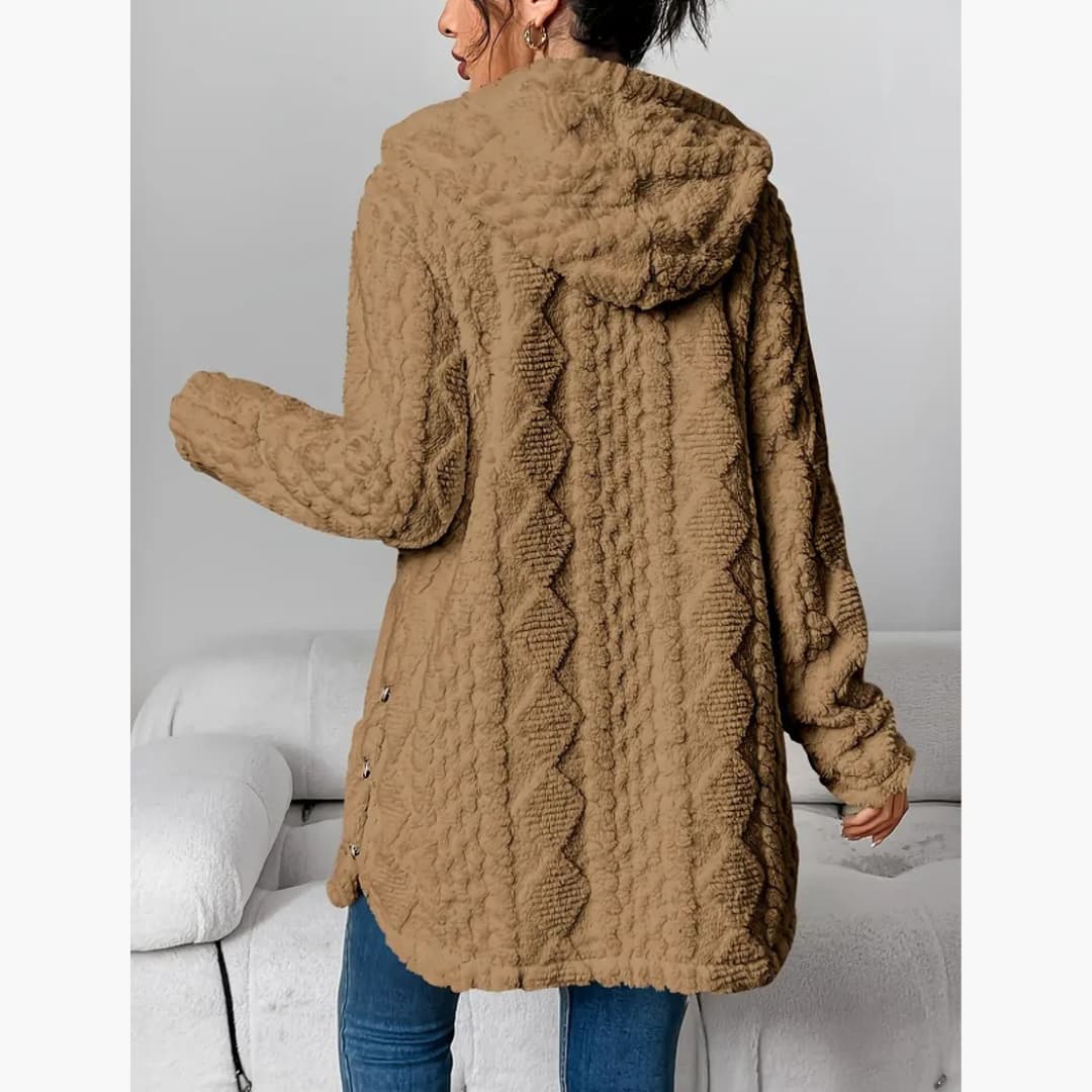 Edith - Cozy hoodie with teddy sweater for women