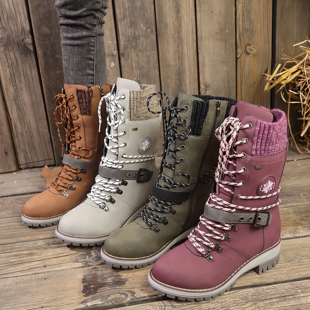 Women's Winter Boots with Mid-Calf Stylish Functional Design