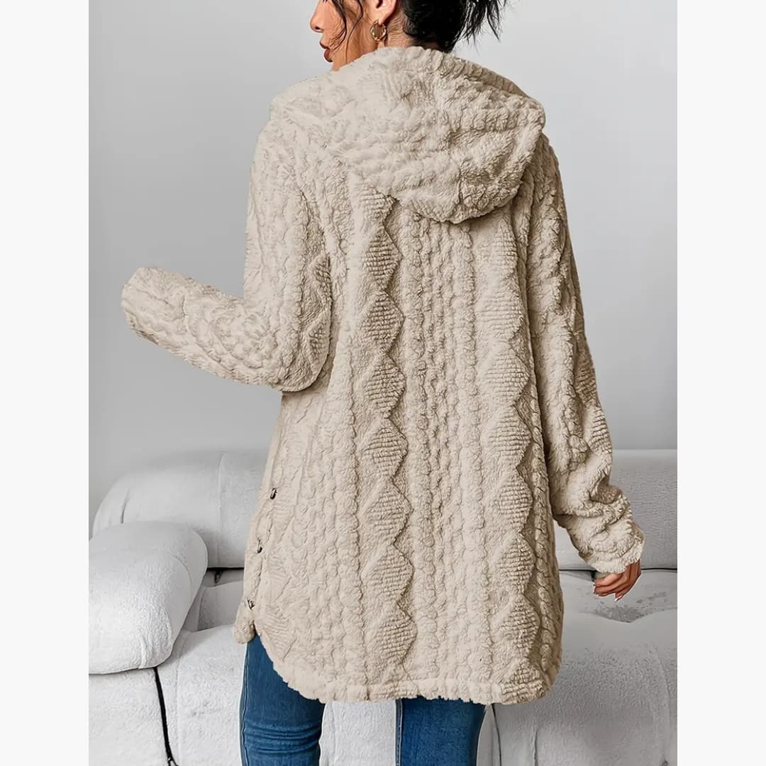 Edith - Cozy hoodie with teddy sweater for women