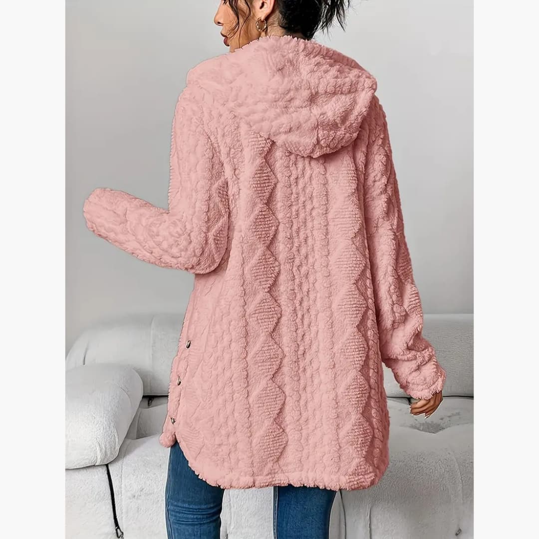 Edith - Cozy hoodie with teddy sweater for women