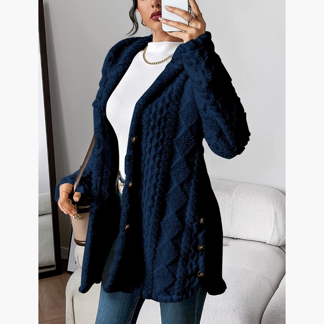 Edith - Cozy hoodie with teddy sweater for women