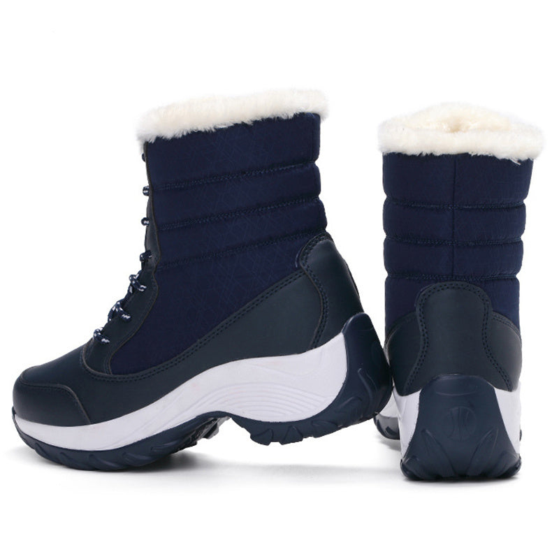 Winter Boots with Fur Lining for Women Waterproof and Slip-Resistant