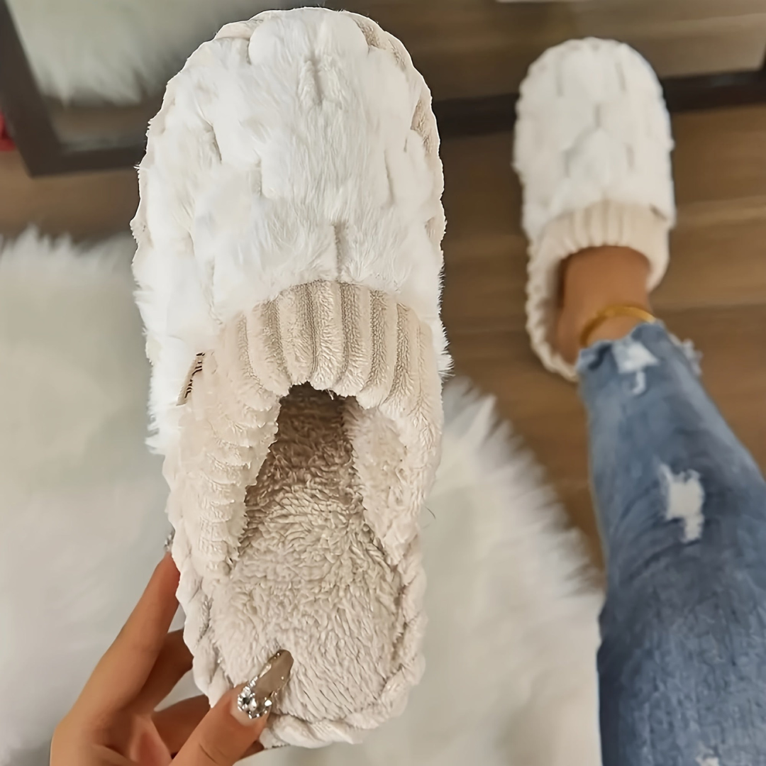 Winter Slippers with Closed Toe Soft and Warm Comfort