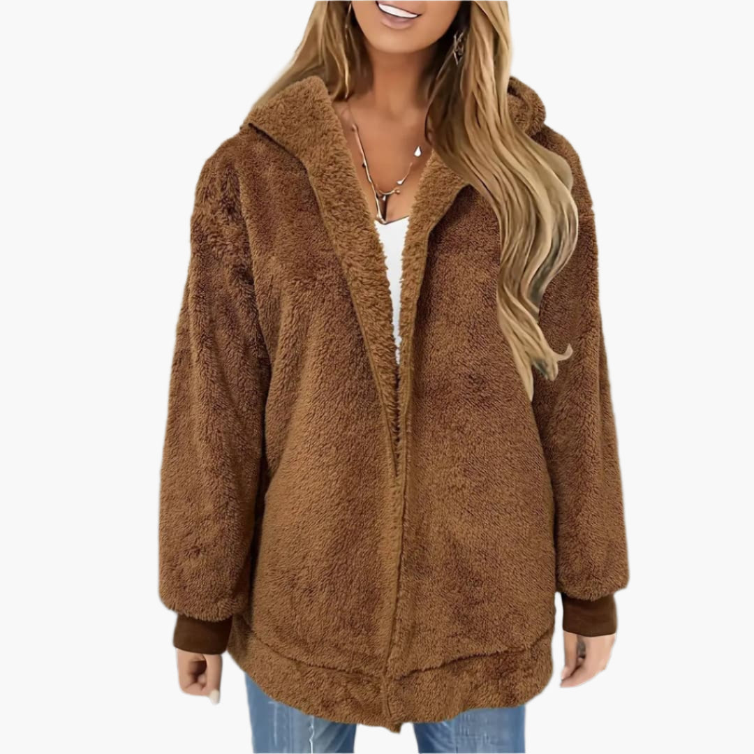 Nadia - Cozy winter jacket with hood for women
