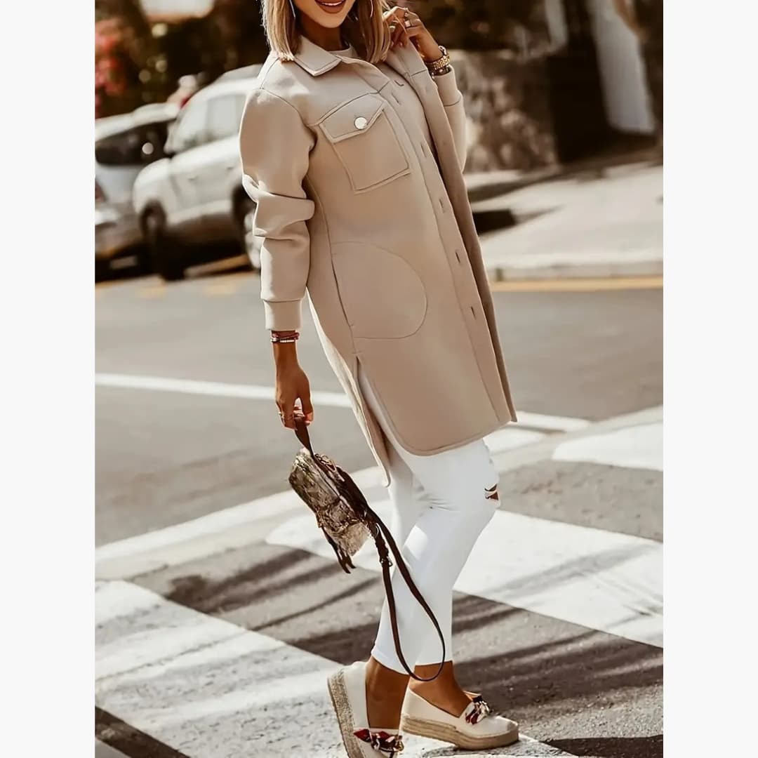 Giulia - Stylish long knitted cardigan for women