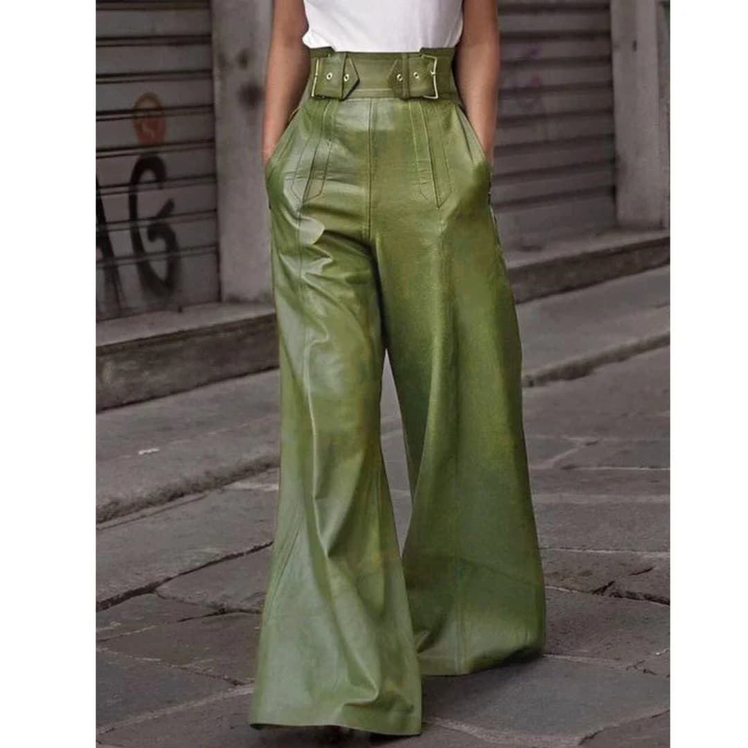 Agnès - Elegant high-waisted trousers for women