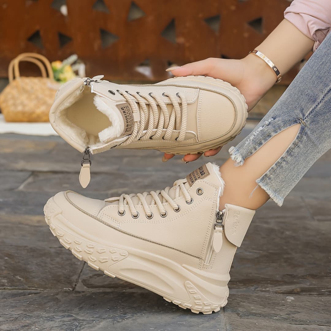 Women's High Winter Sneakers Warm Comfort Style