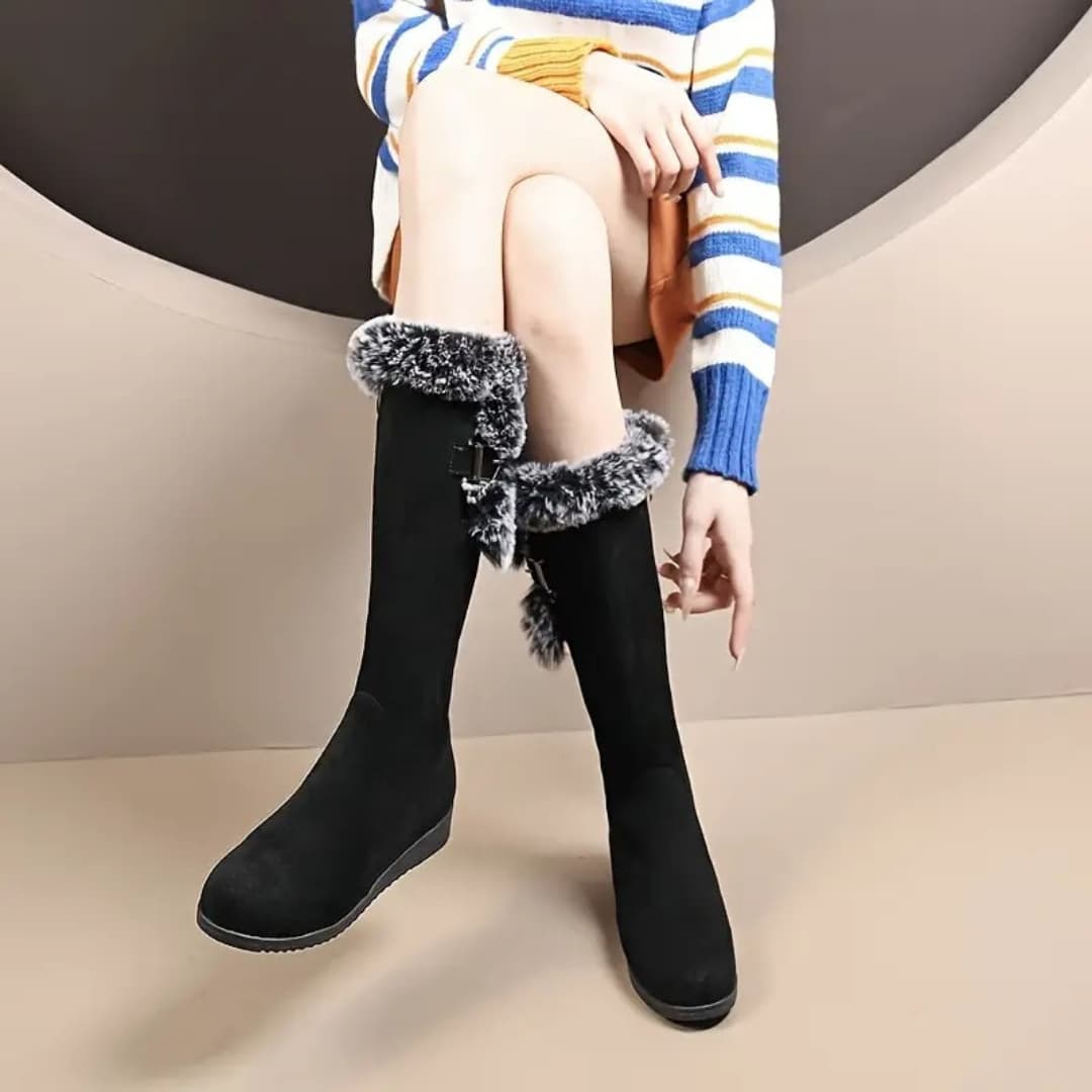 Sonia - Stylish warm fur boots for women