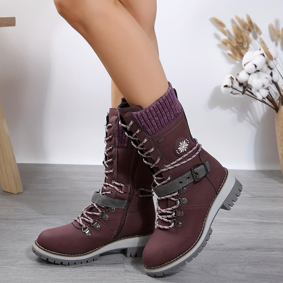 Women's Winter Boots with Mid-Calf Stylish Functional Design