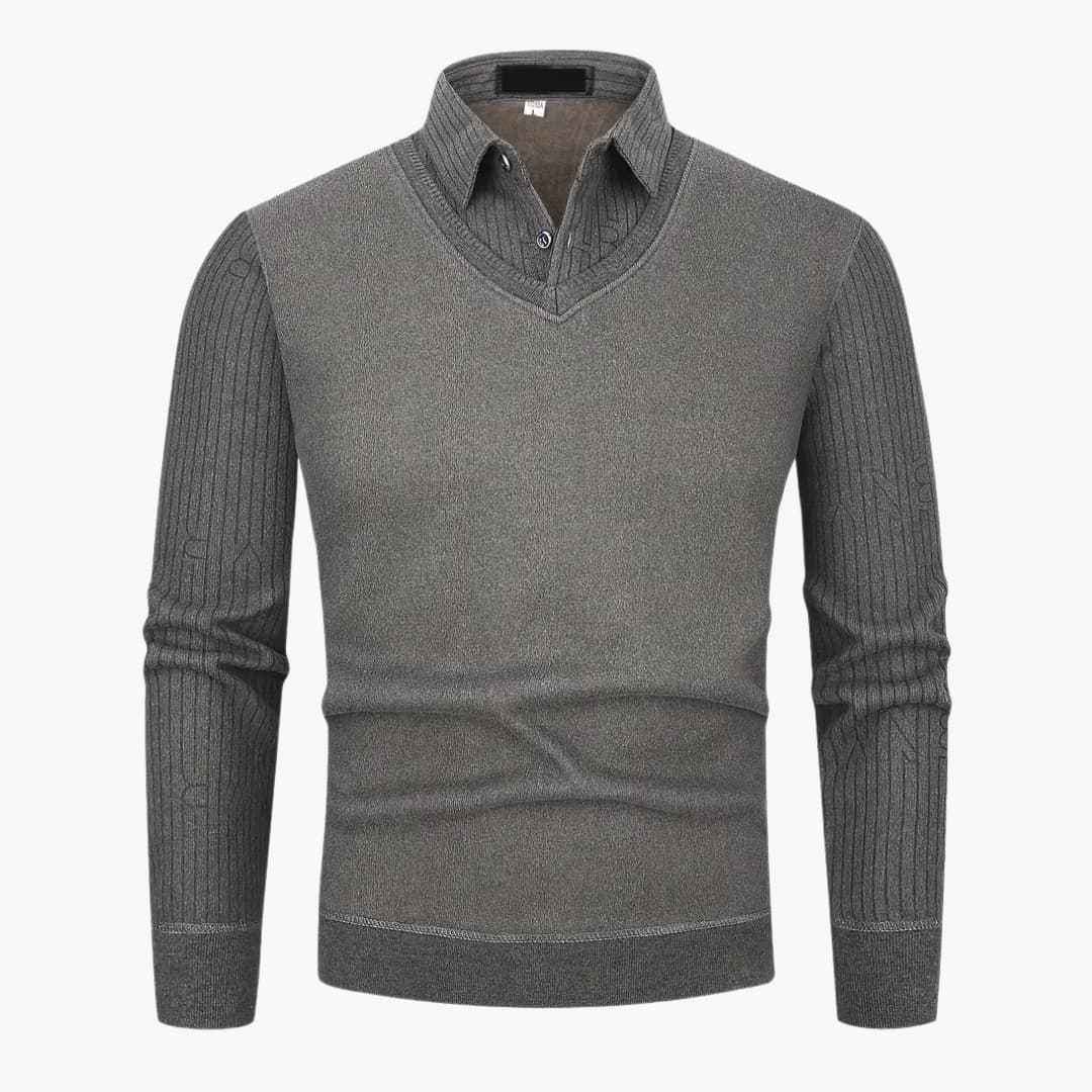 Nestor - Warm knitted sweater for men