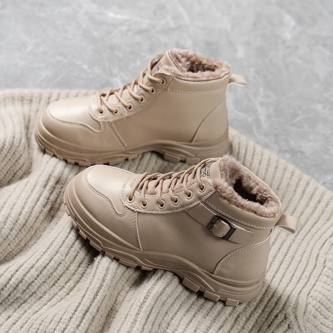 Arctic Elegance Women's Winter Snow Boots Waterproof Non-Slip with Fur Lining