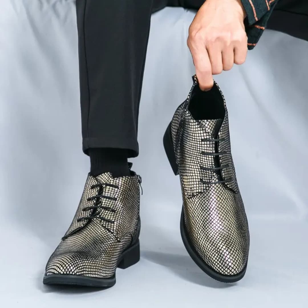 Augustin - Stylish Chelsea boots with lacing for men