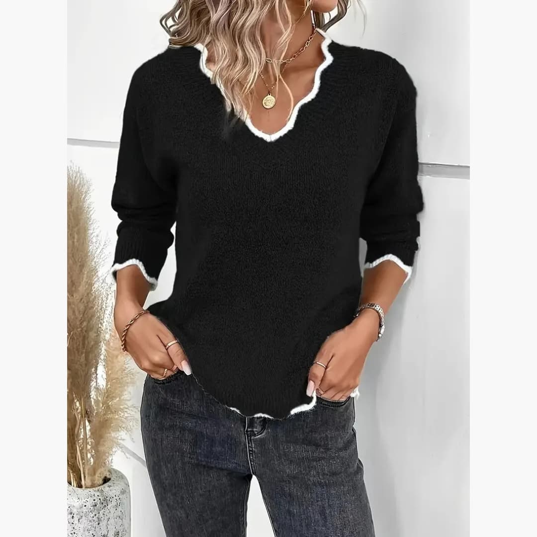 Eleonora - Elegant knitted sweater for women