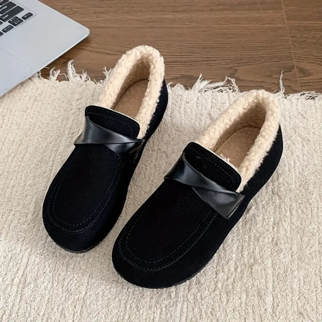 Maya - Comfortable warm slip-on shoes for women