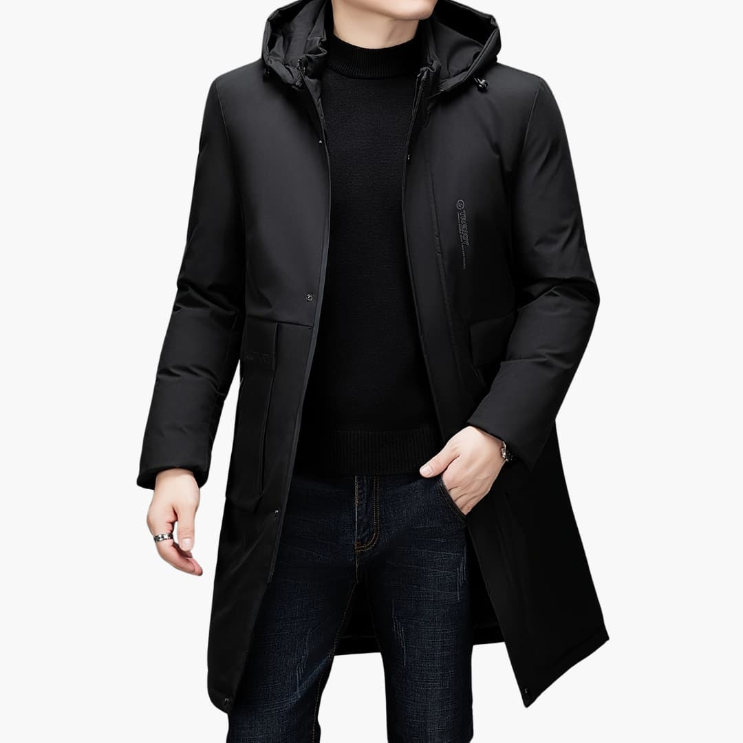 Evan - Stylish winter jacket with hood for men