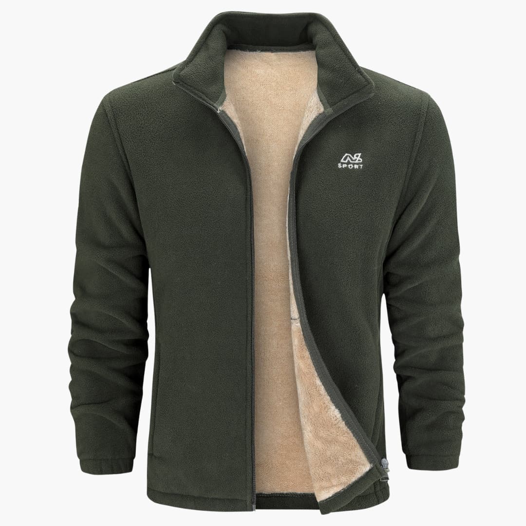 Warm Stand Collar Fleece Jacket Casual Comfort for Autumn and Winter