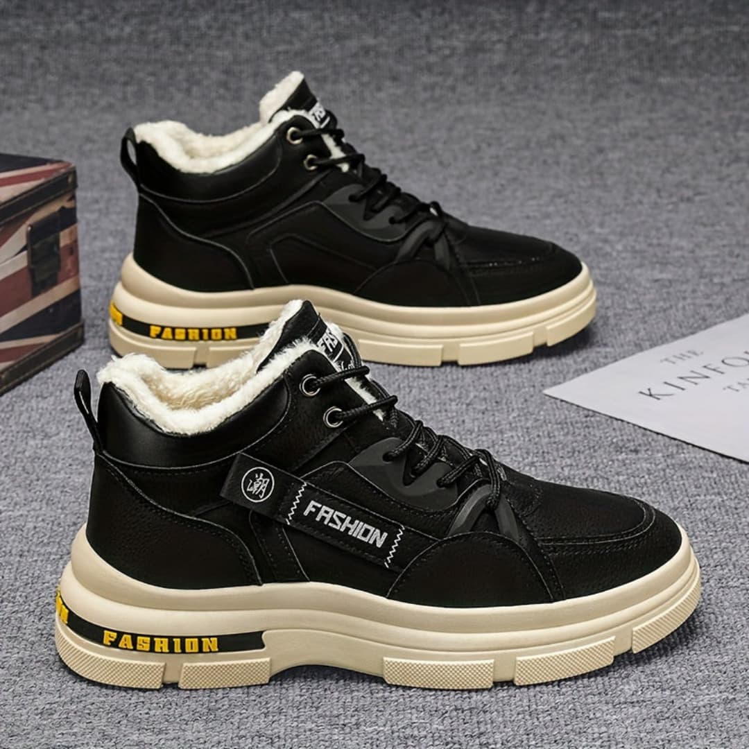 Herres Høye Lukkesnøre Snøstøvler Varme Komfort og Stil