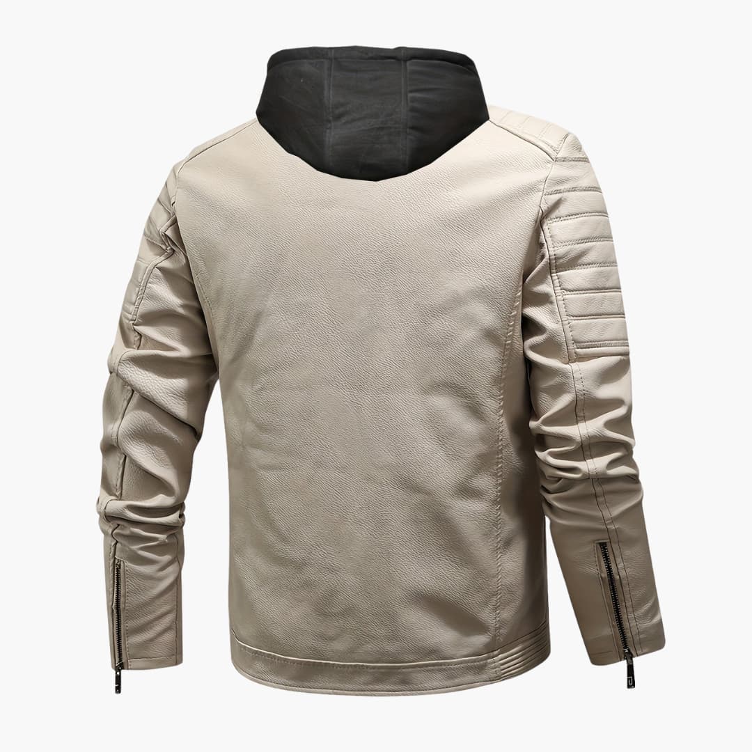 Men's softshell jacket with hood, windproof jacket