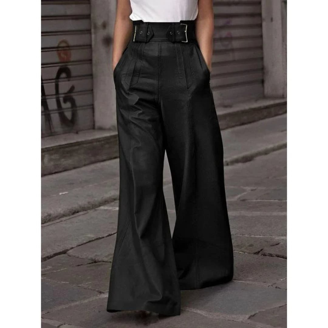 Agnès - Elegant high-waisted trousers for women