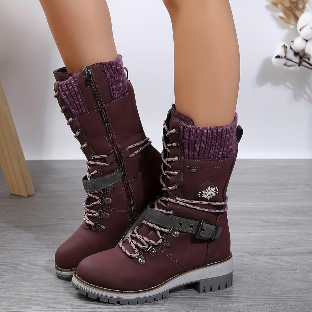 Women's Winter Boots with Mid-Calf Stylish Functional Design