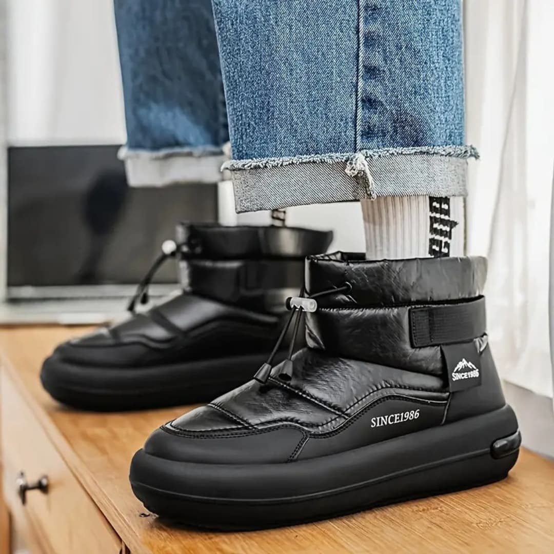 Olivier - Comfortable ankle-high snow boots for men