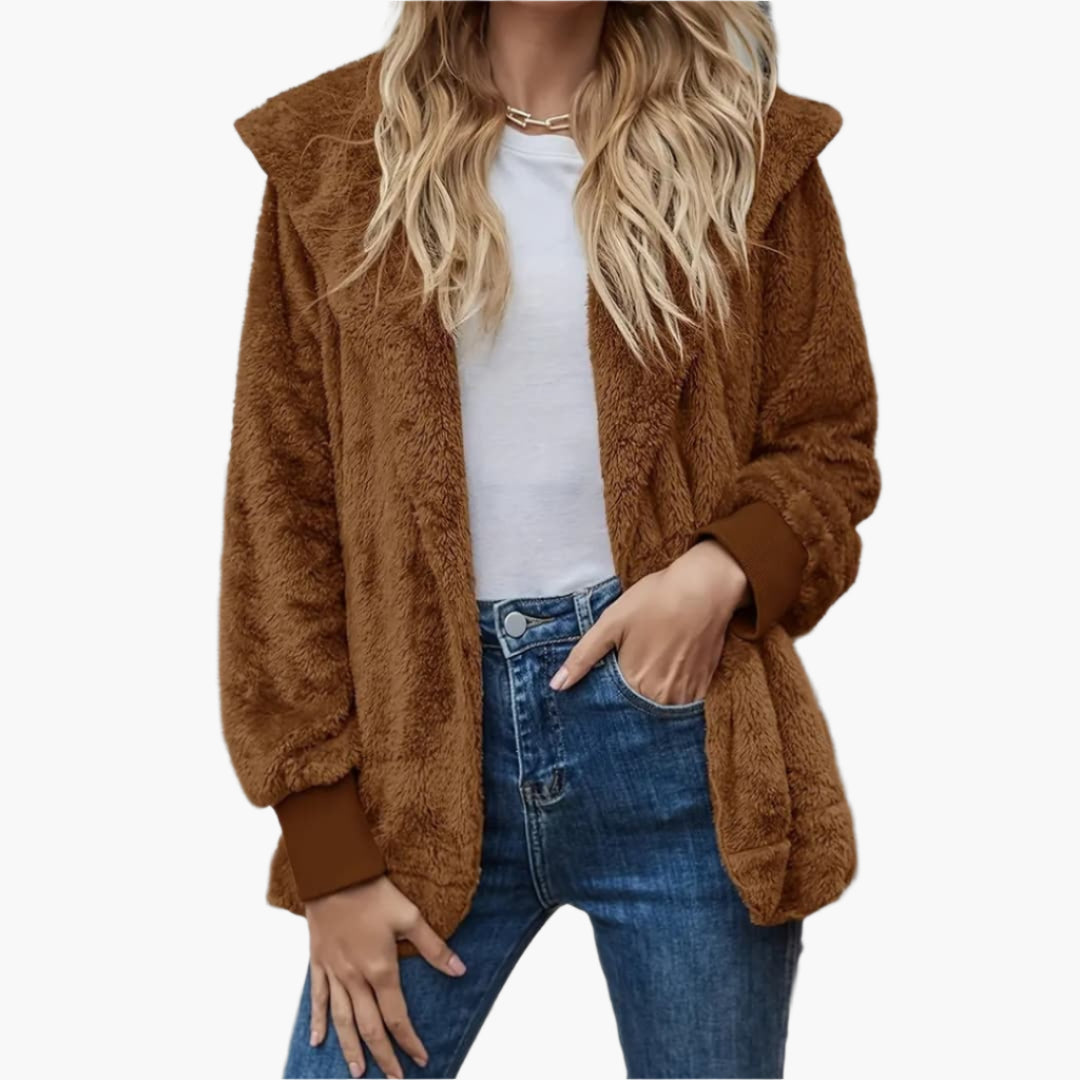 Nadia - Cozy winter jacket with hood for women