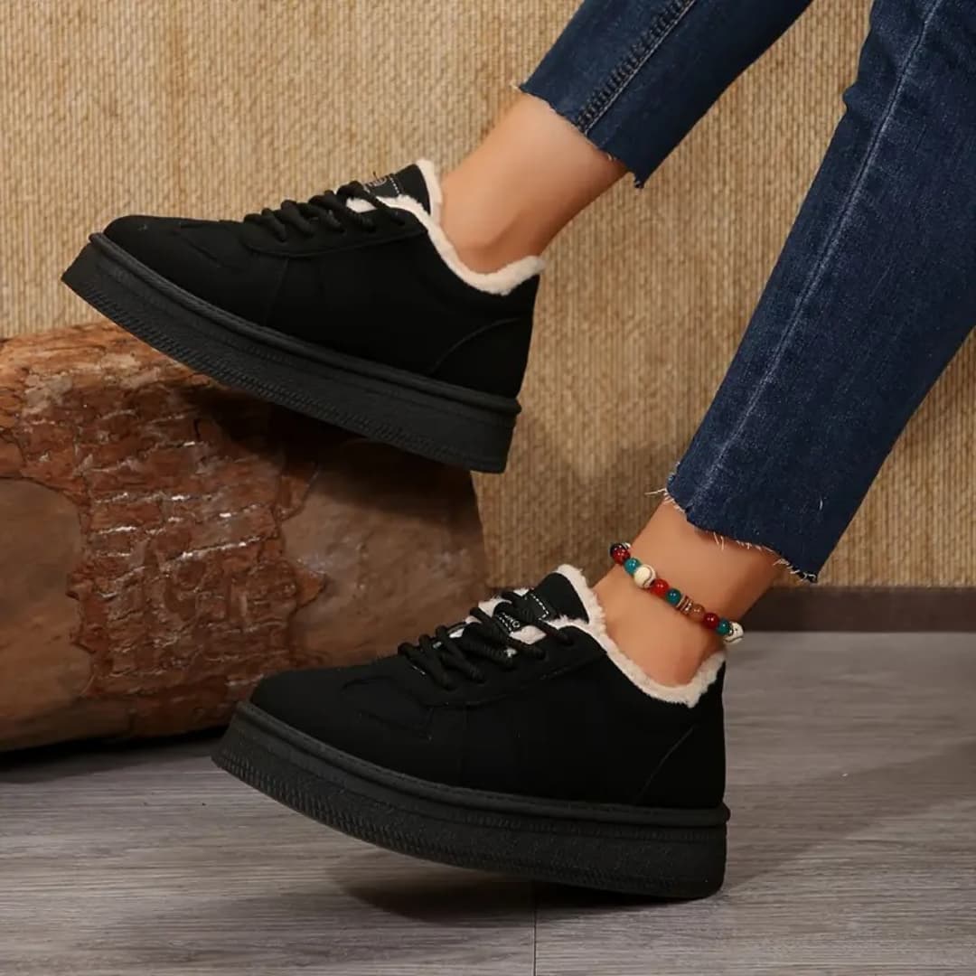Ruby - Warm flannel running shoes for women