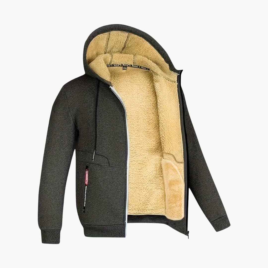 Bert - Cozy Fleece-lined Jacket with Hood for Men
