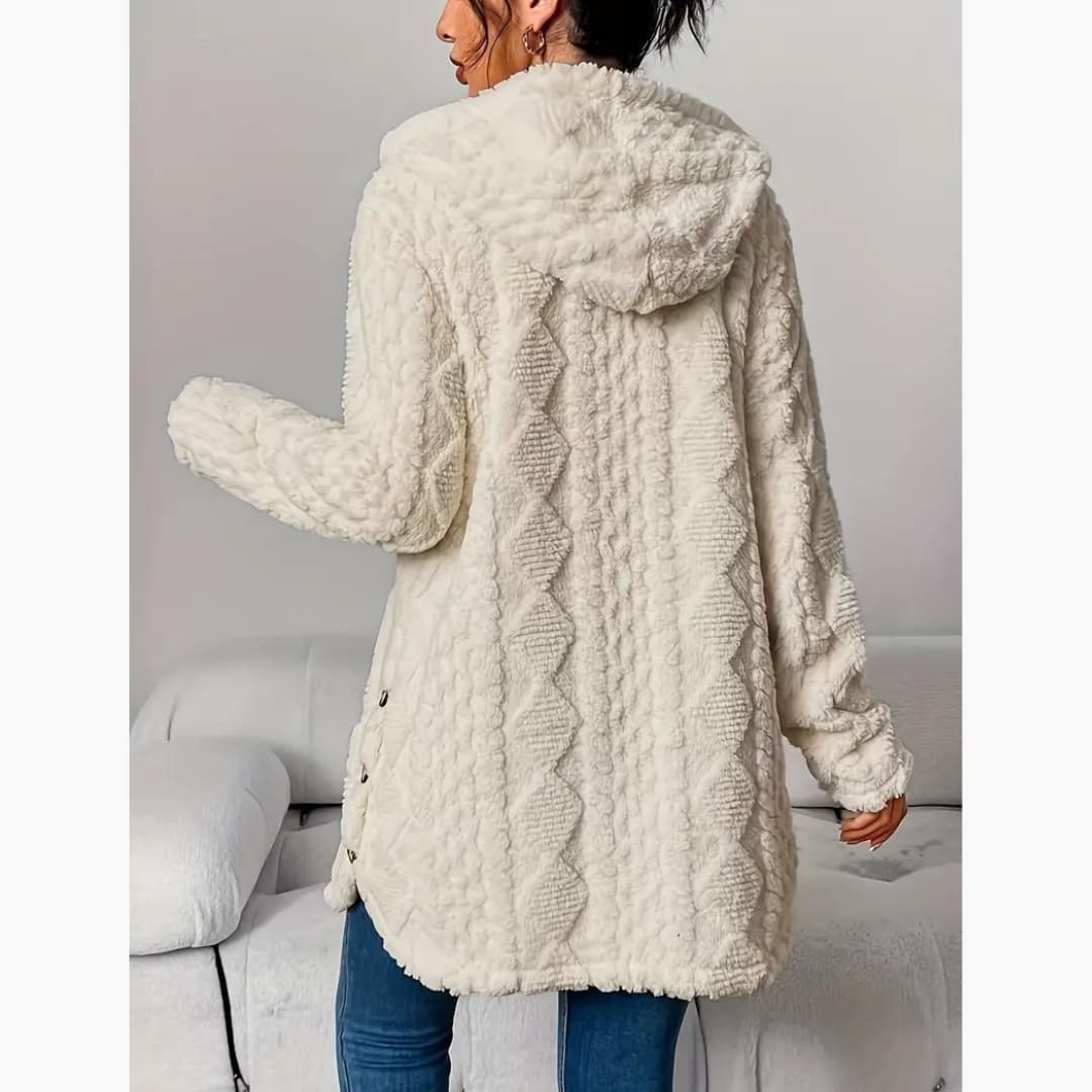 Edith - Cozy hoodie with teddy sweater for women