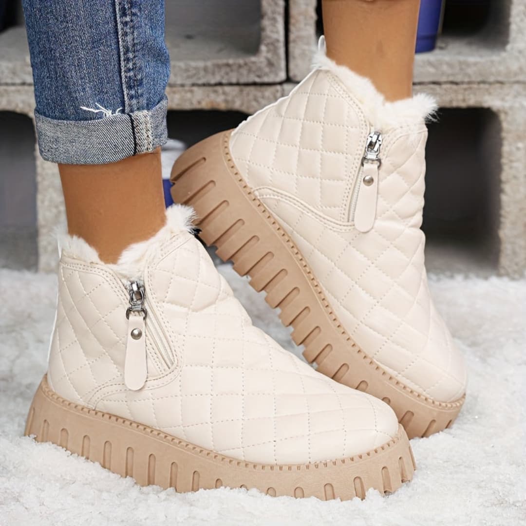 Amelia - Cozy snow boots in cotton for women