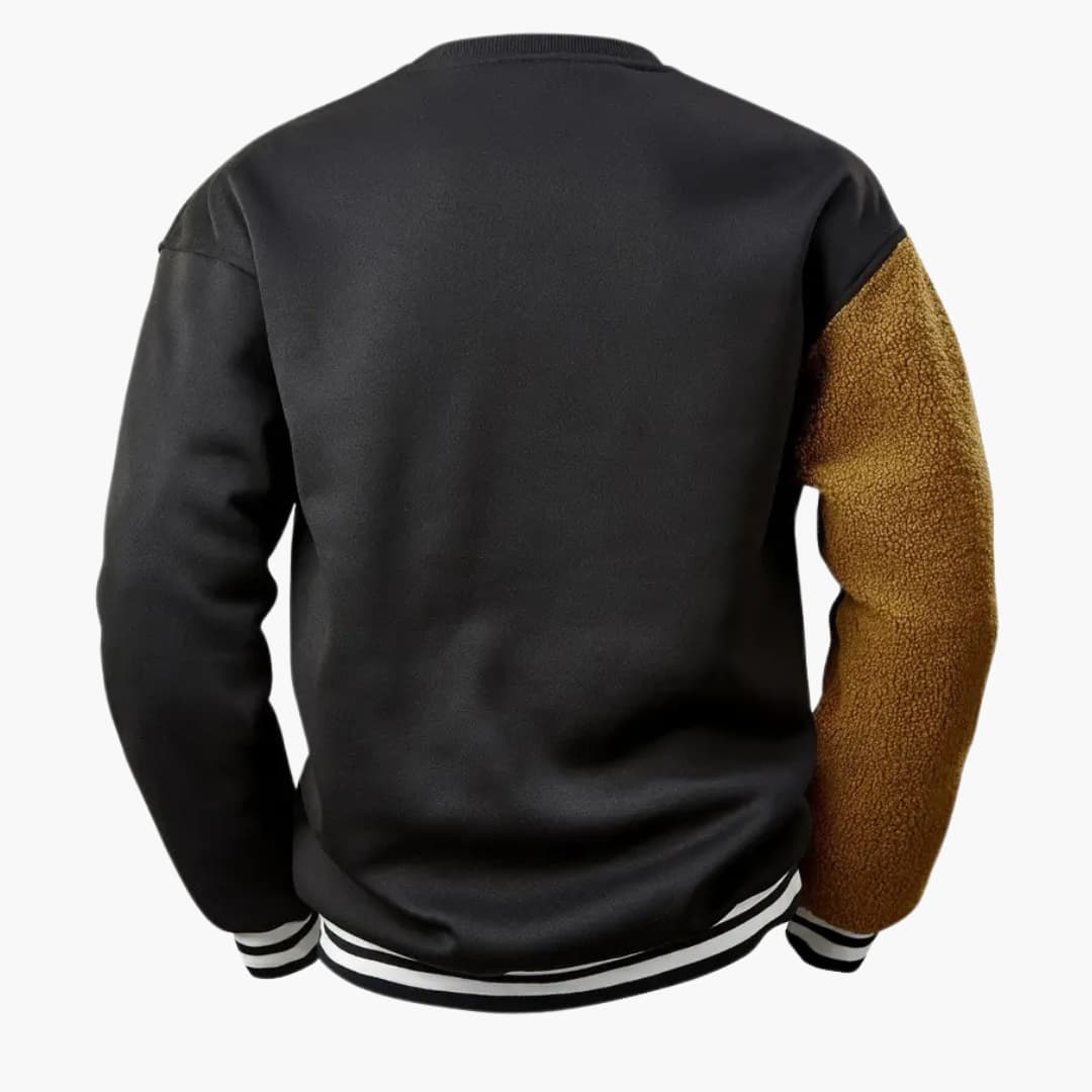 Dragomir - Comfortable sweater with bear embroidery for men