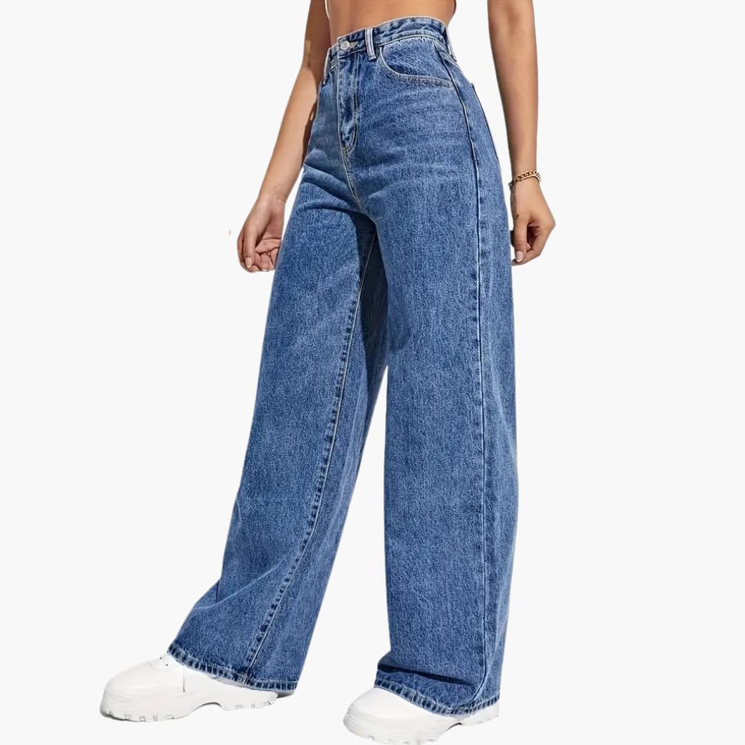 Jacqueline - Plush-Lined Denim Pants for Women