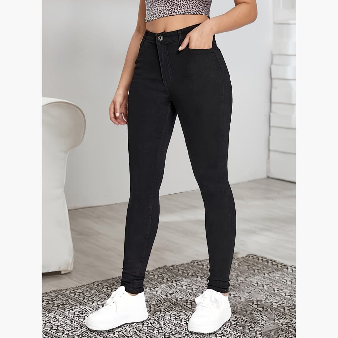 Florence - Skinny fit fleece pants for women