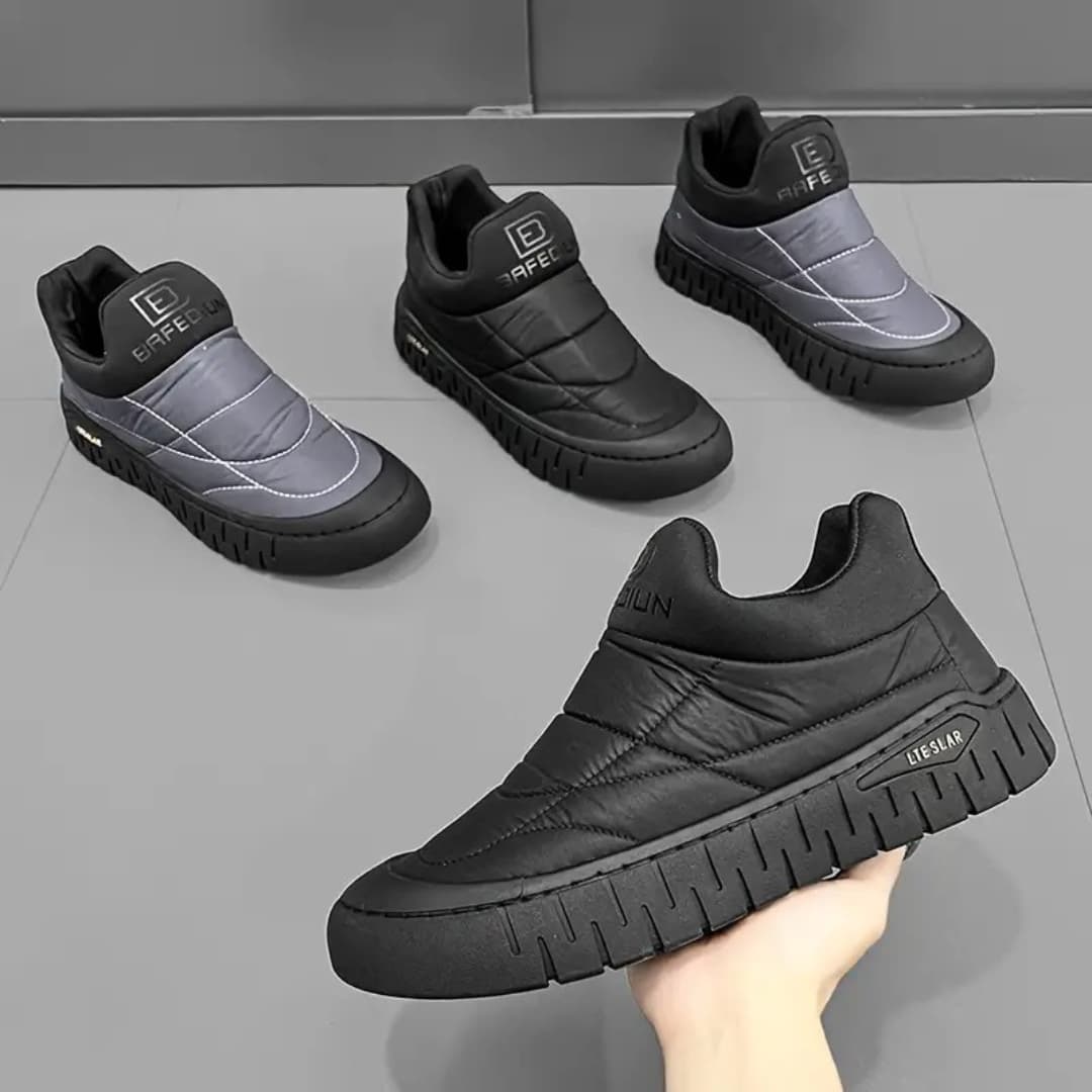 Adam - Warm snow boots with zipper for men