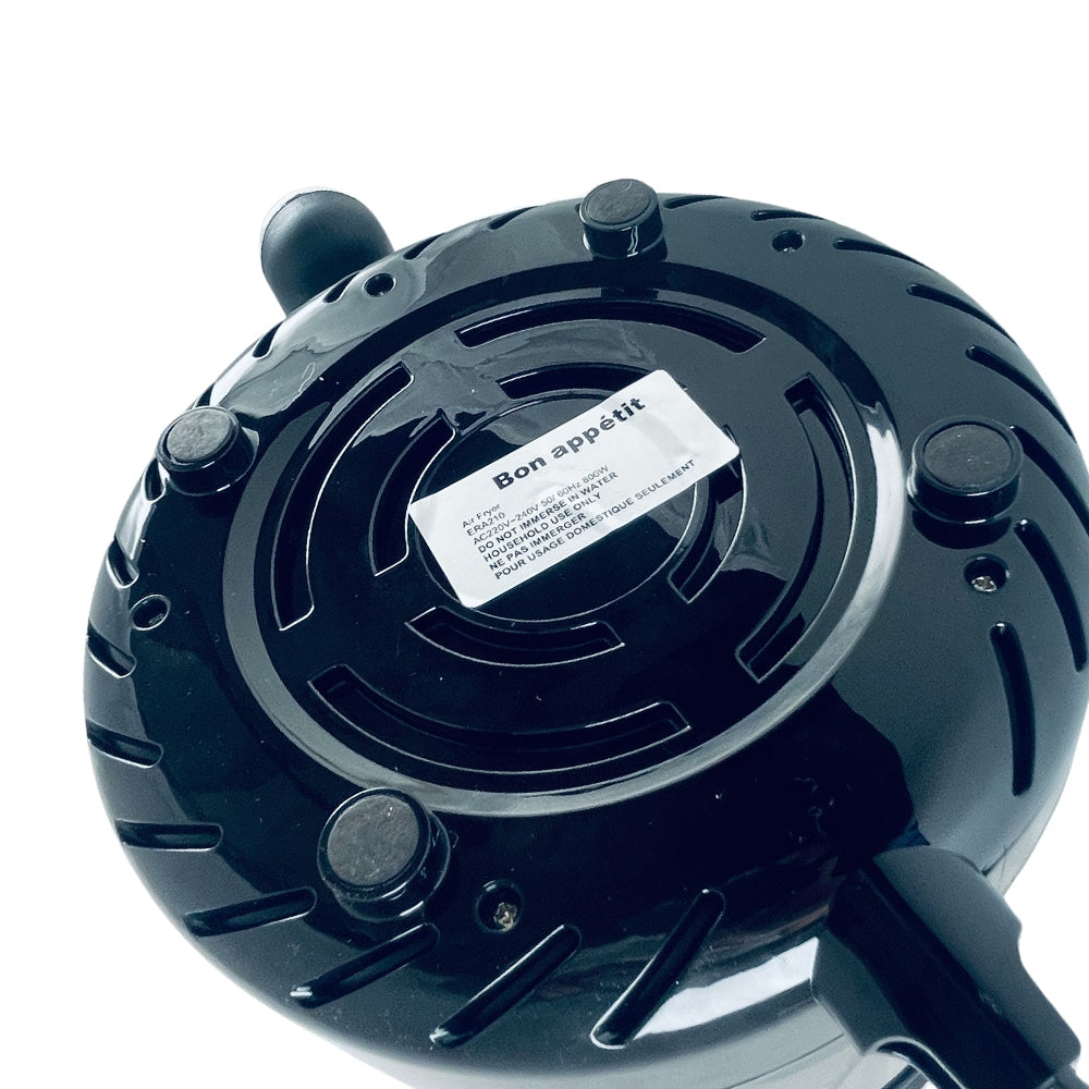 "2L airfryer i kompakt design, sunn matlaging, non-stick, sparer fett, enkel rengjøring, passer små kjøkken."