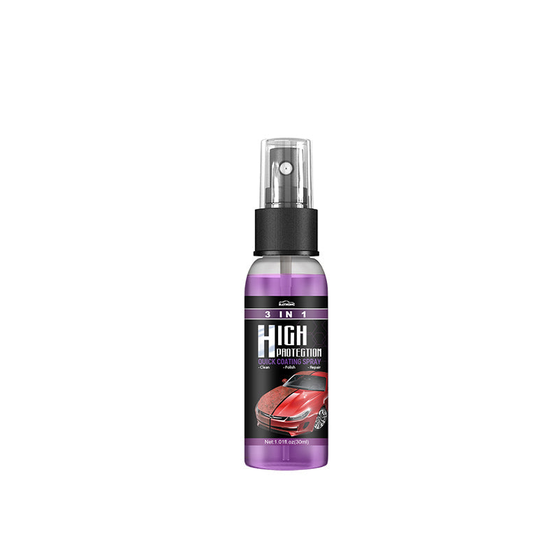 "3 i 1 bilpleiespray, vannfri vask, glansfull finish, 100ml flaske, for bil, båt og motorsykkelpleie"