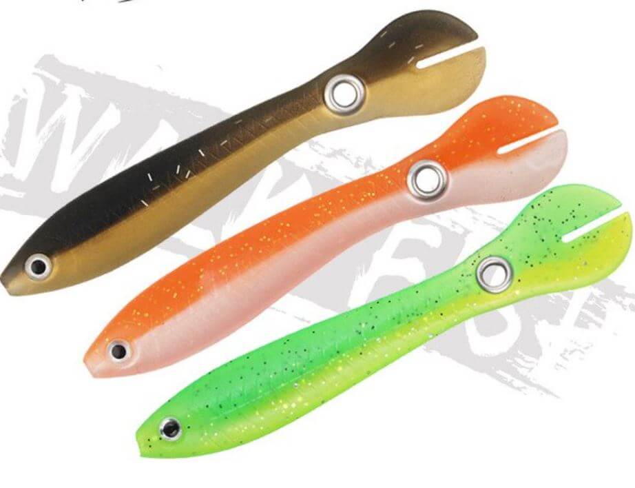 Fiskesluker med bionisk design, 3-pakning for seriøse sportsfiskere.