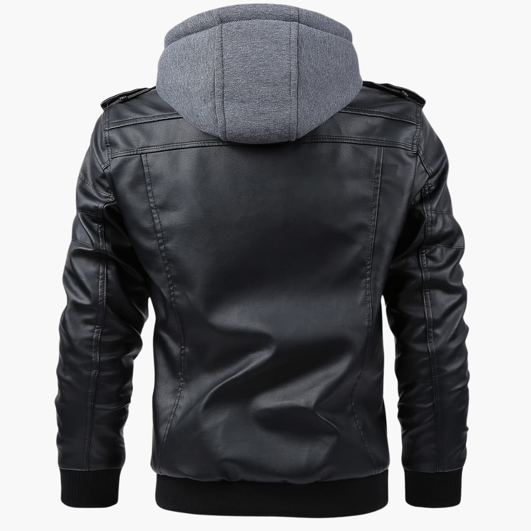 Caspar - Stilig bomberjakke med hette for menn