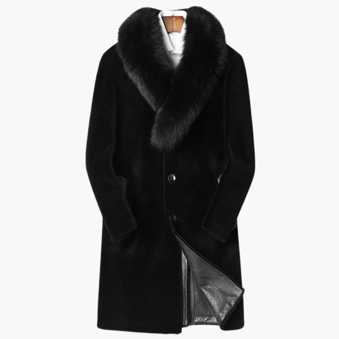 Attila - Luxury coat in imitation mink for men
