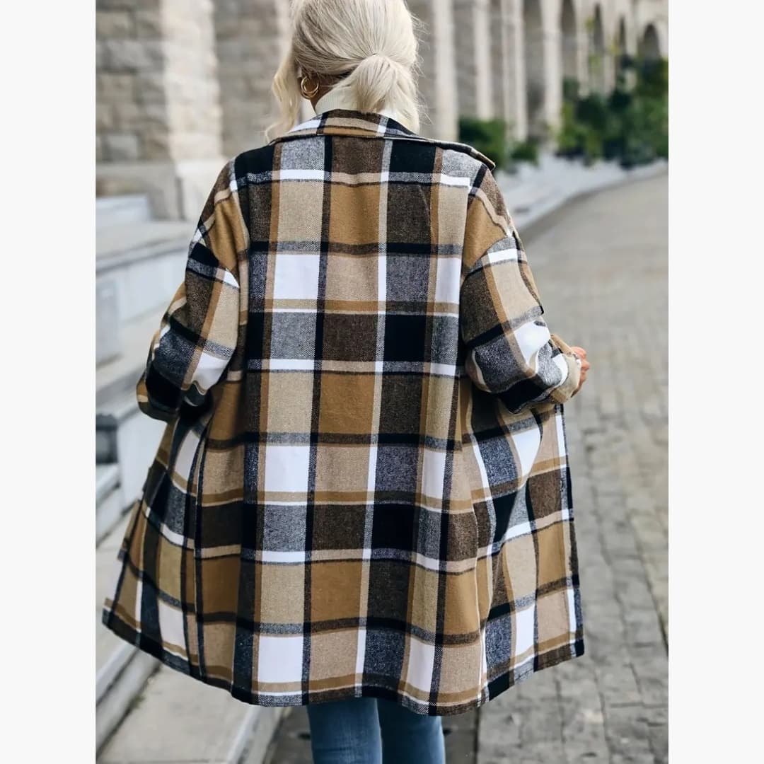 Marta - Classic patterned coat for women