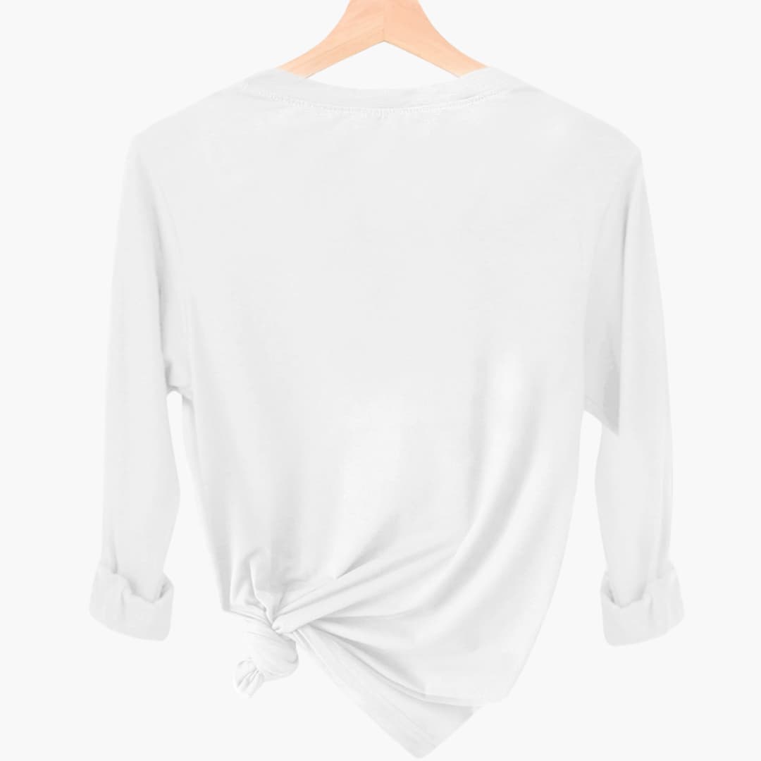 Women's Vintage Inspired Christmas Letter Print Long Sleeve T-Shirt