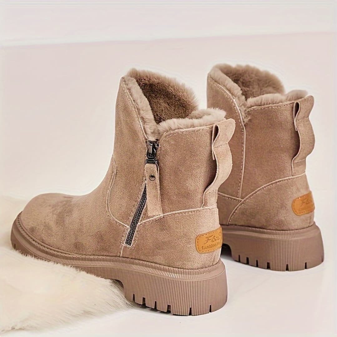 Women's Winter Platform Boots with Mid Heel Cozy and Stylish for All Seasons