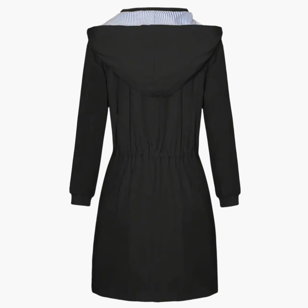Mirabel - Elegant black hoodie for women