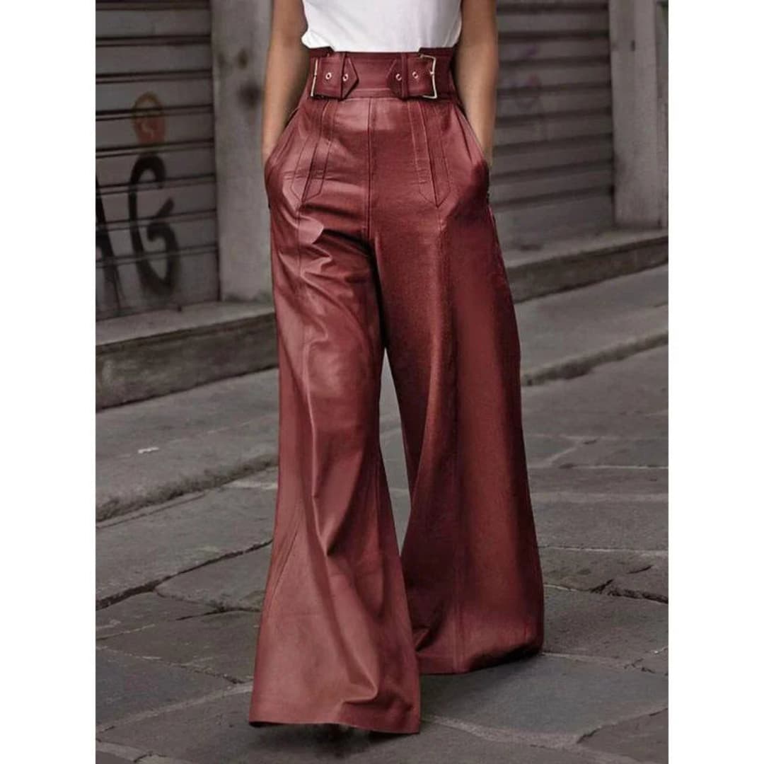 Agnès - Elegant high-waisted trousers for women