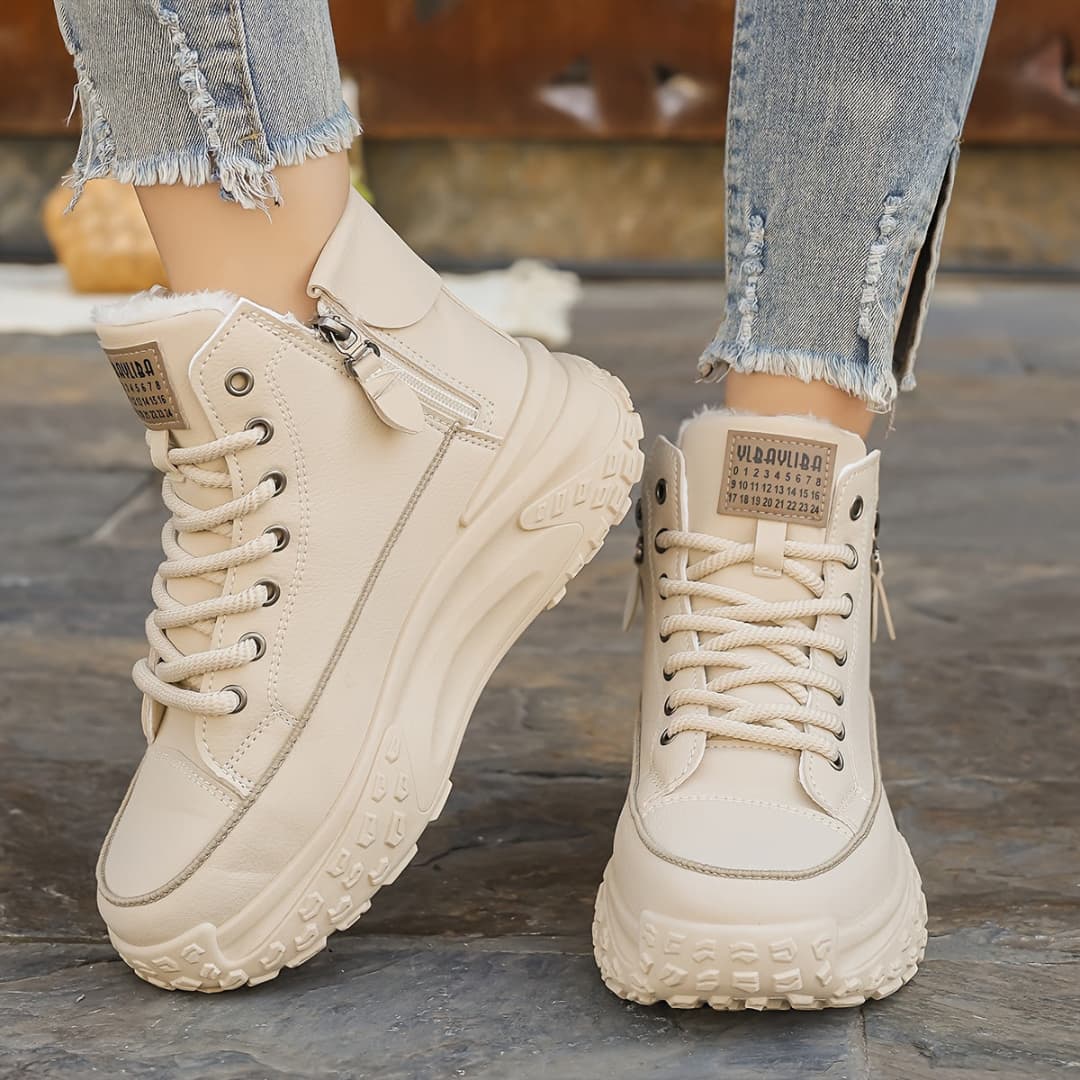 Women's High Winter Sneakers Warm Comfort Style