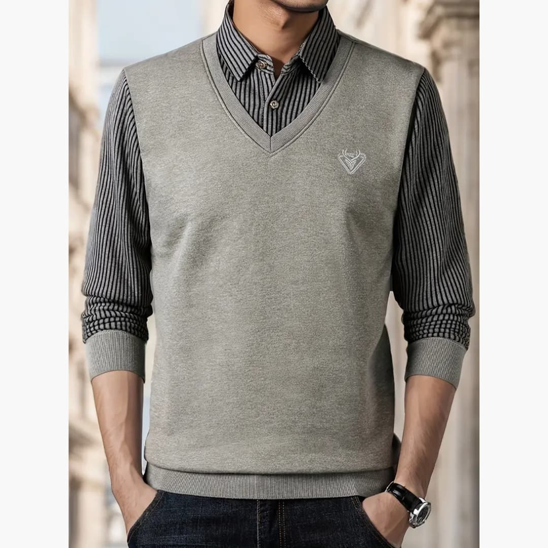 Rafael - Stylish striped knitted sweater for men