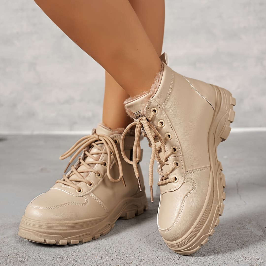 Arctic Elegance Women's Winter Snow Boots Waterproof Non-Slip with Fur Lining