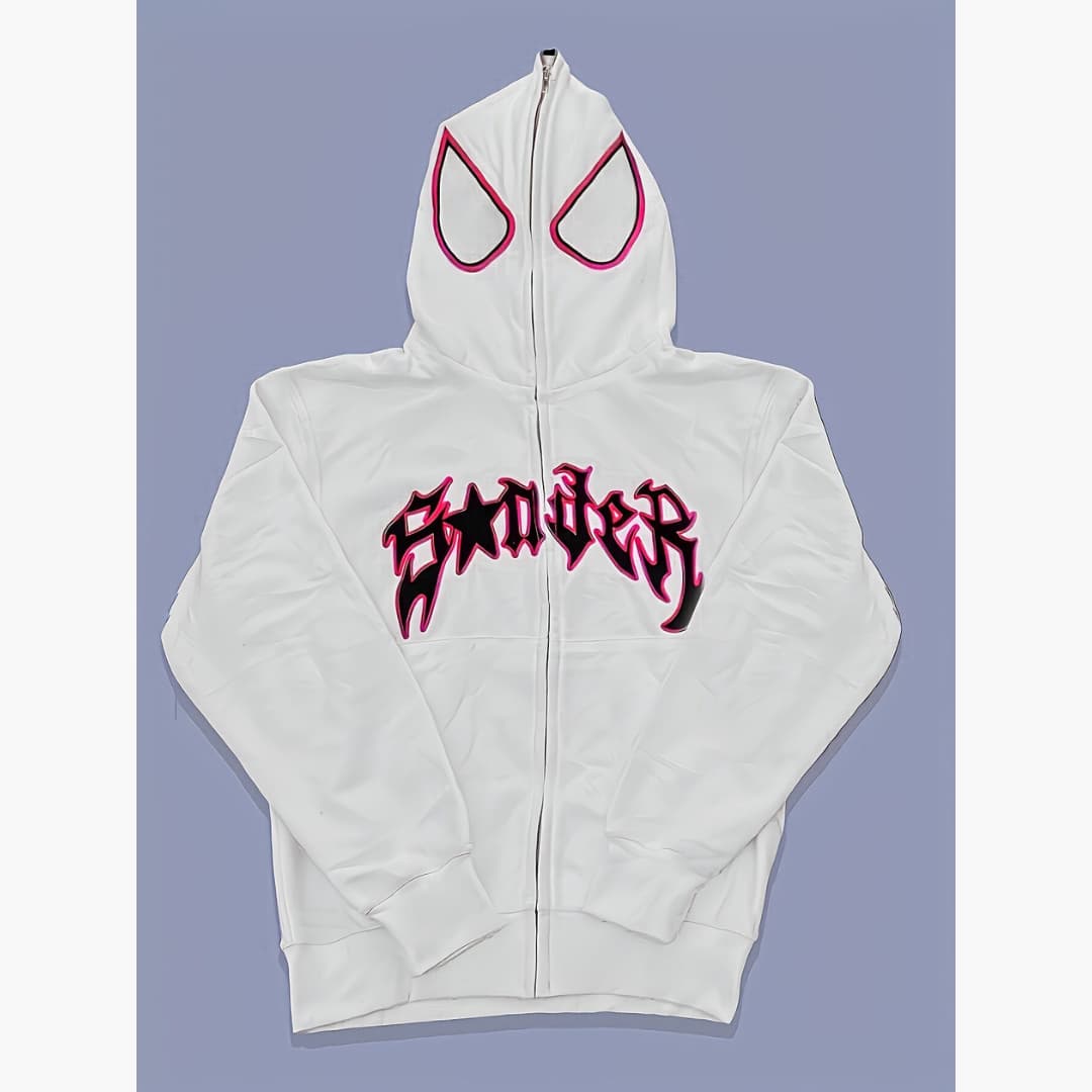 Carmen - Stylish hoodie with spider print for men