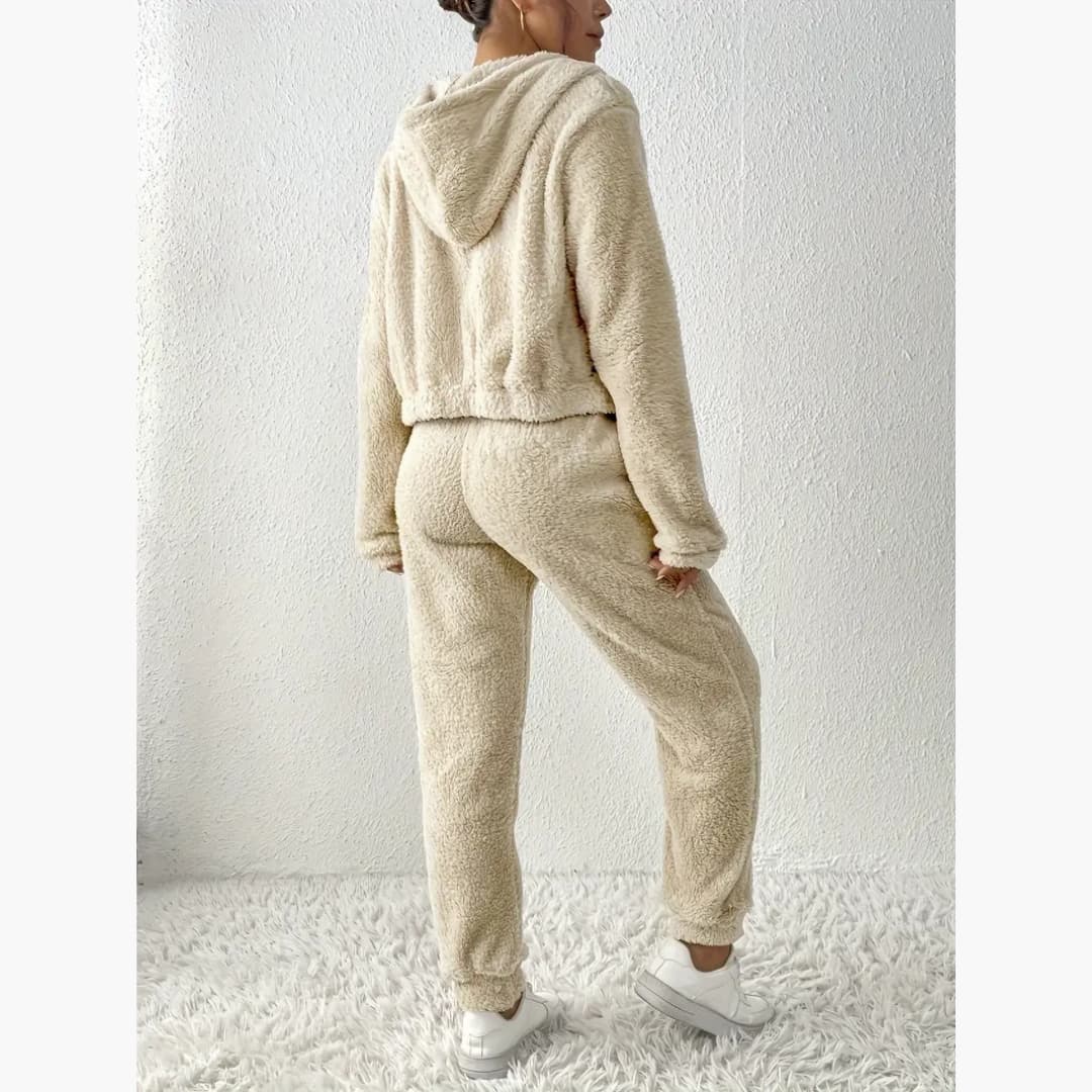 Celeste - Soft Teddy hoodie and pants set for women